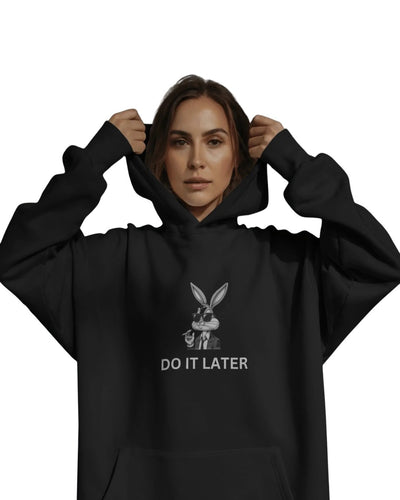 Do it later | Premium Printed Hoodie | Women
