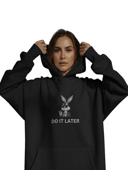 Do it later | Premium Printed Hoodie | Women