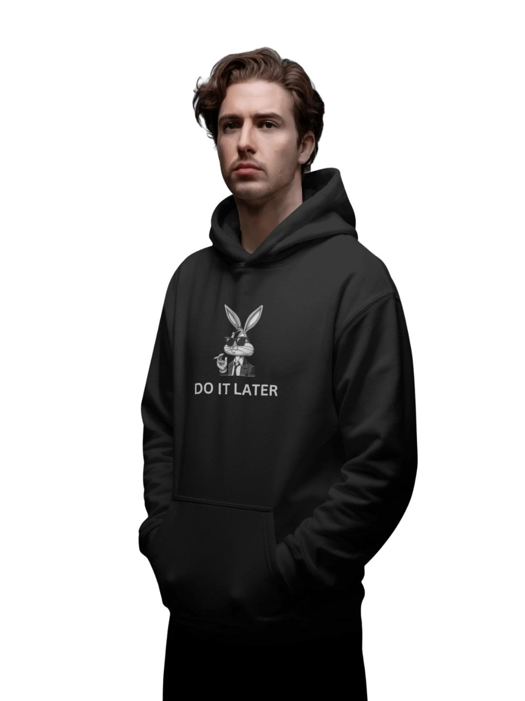 Do it later | Premium Printed Hoodie | Men