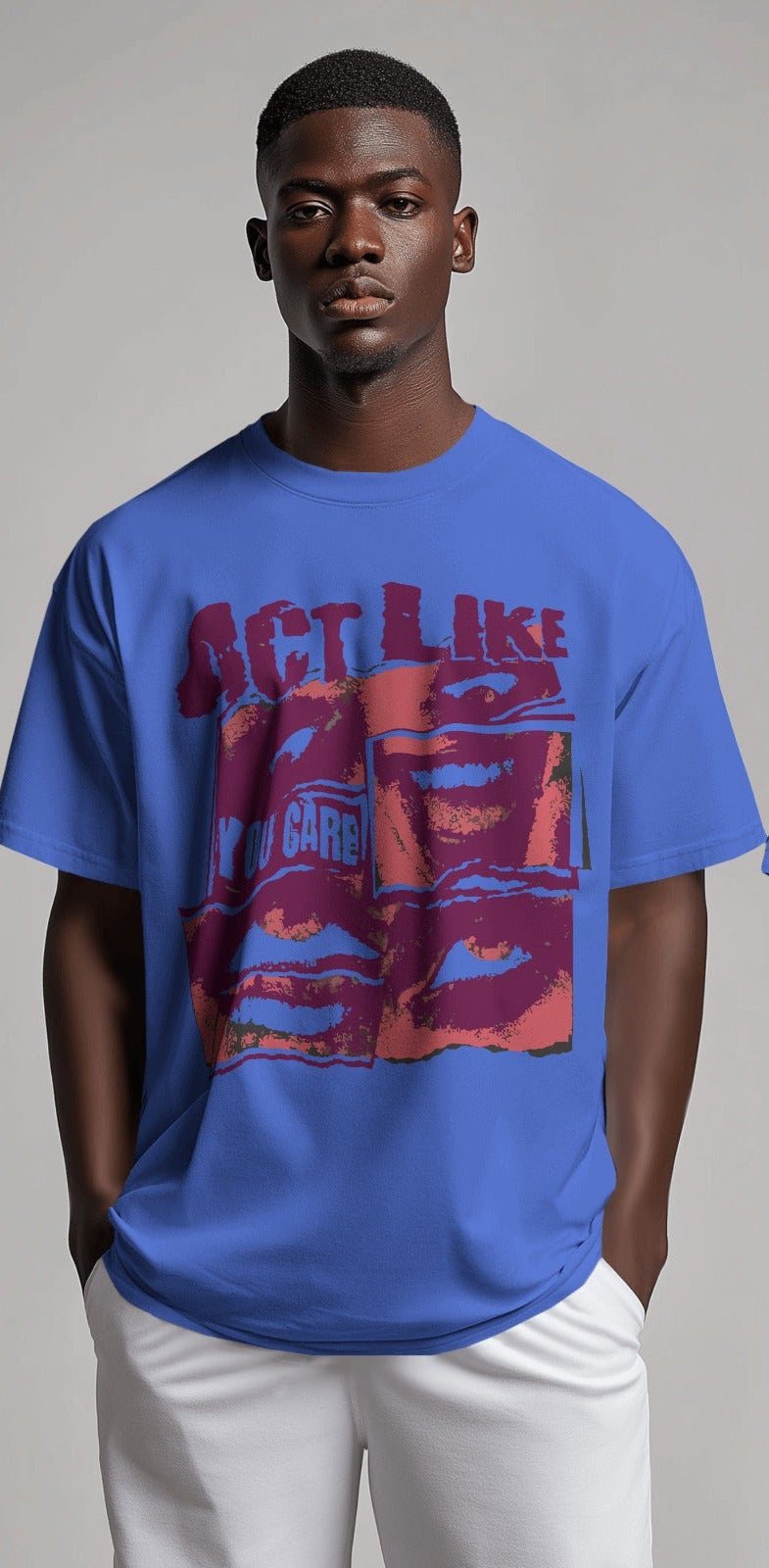 Act like you care | Oversized T-shirt | Men