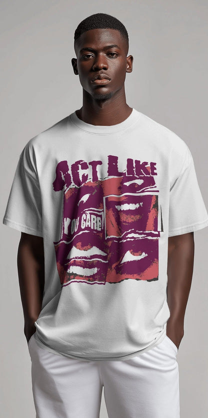 Act like you care | Oversized T-shirt | Men