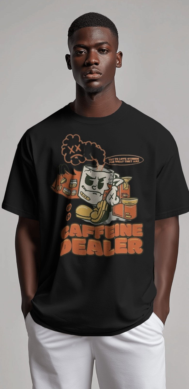 Caffeine Dealer | Oversized T-shirt | Men