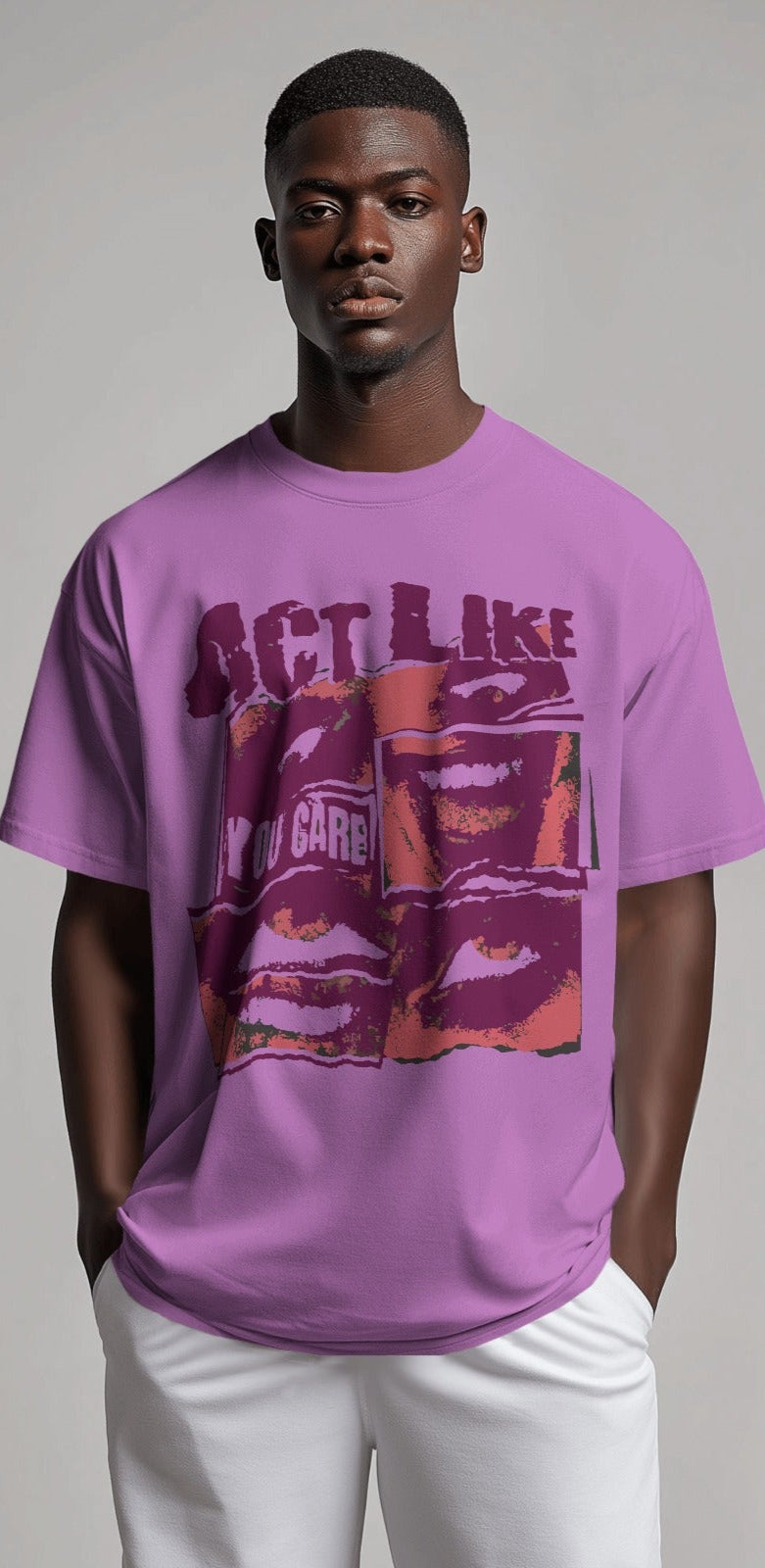 Act like you care | Oversized T-shirt | Men