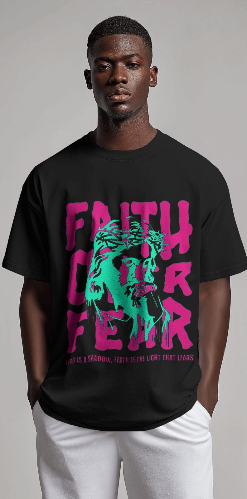 Faith Over Fear | Oversized T-shirt | Men