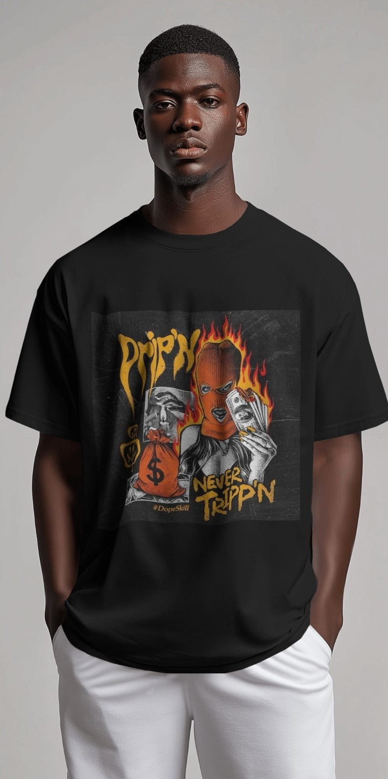 Drip'n Never Trippin | Oversized T-shirt | Men