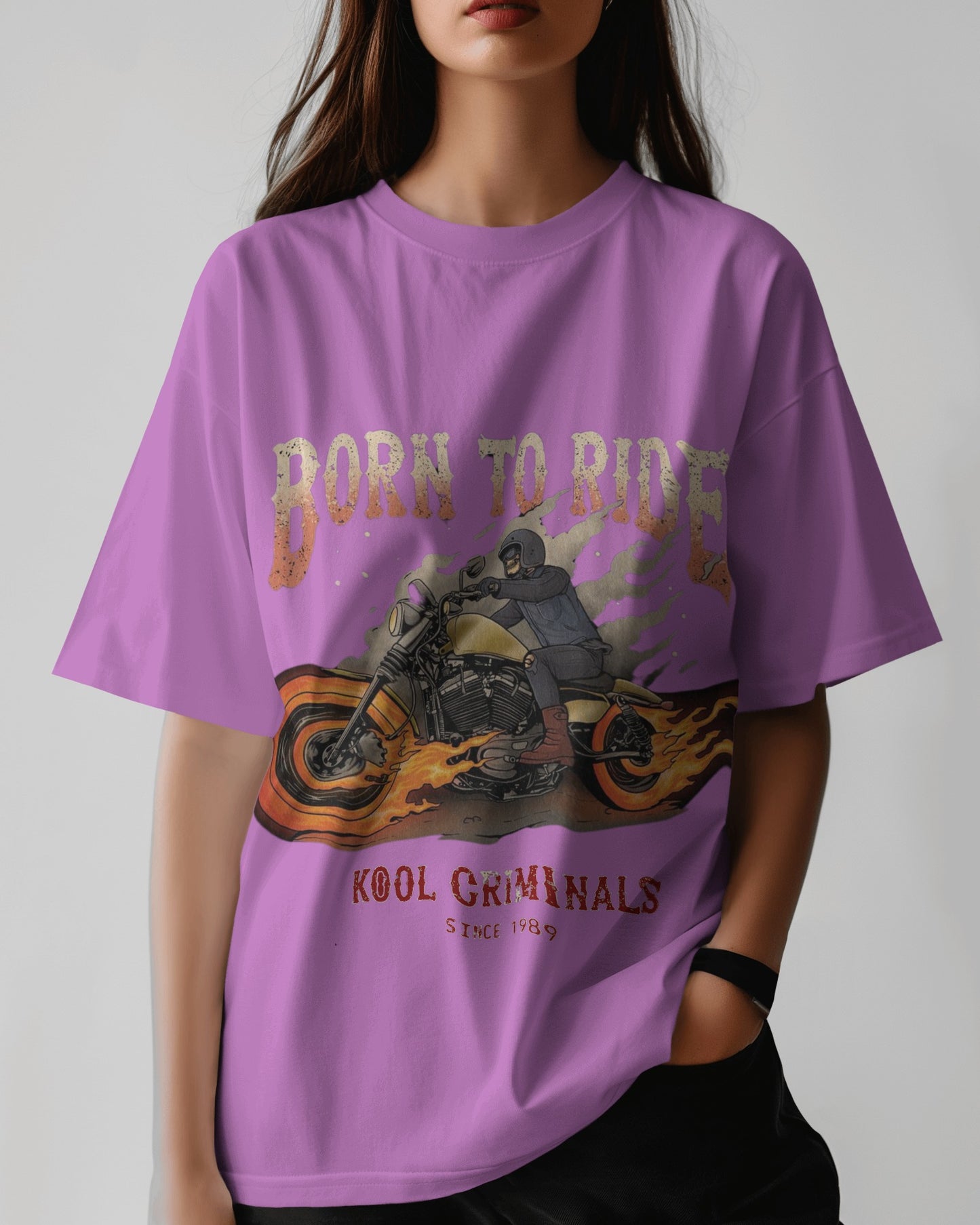 Born to Ride | Oversized T-shirt | Women