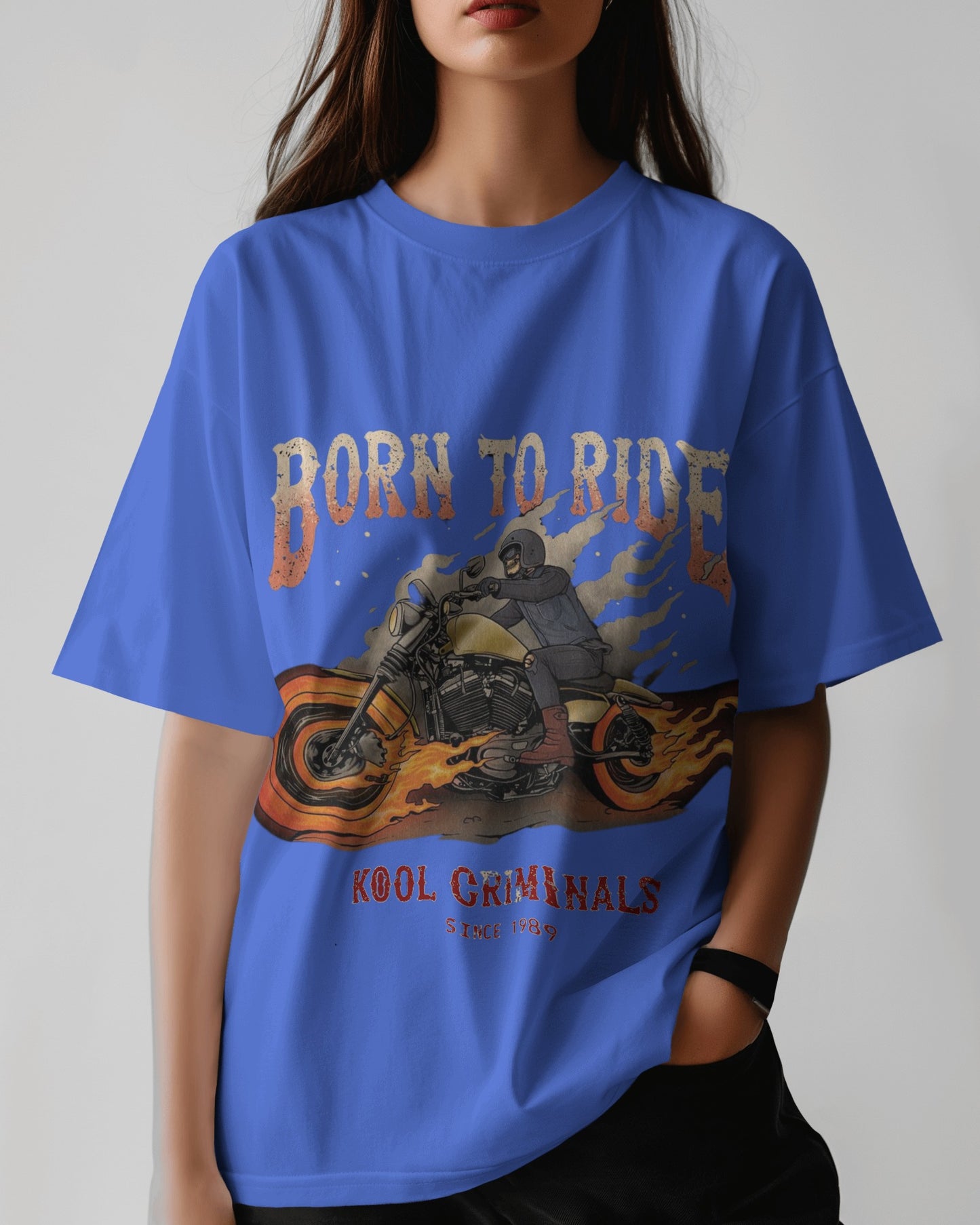 Born to Ride | Oversized T-shirt | Women
